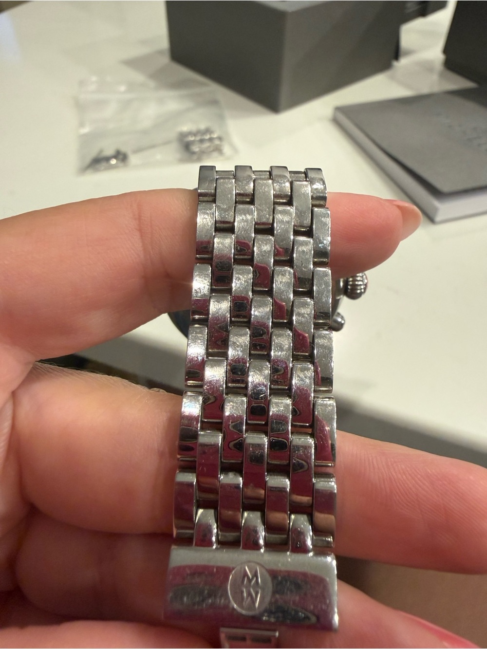 Michele CSX Silver Chronograph with Diamond - Picture 11 of 12